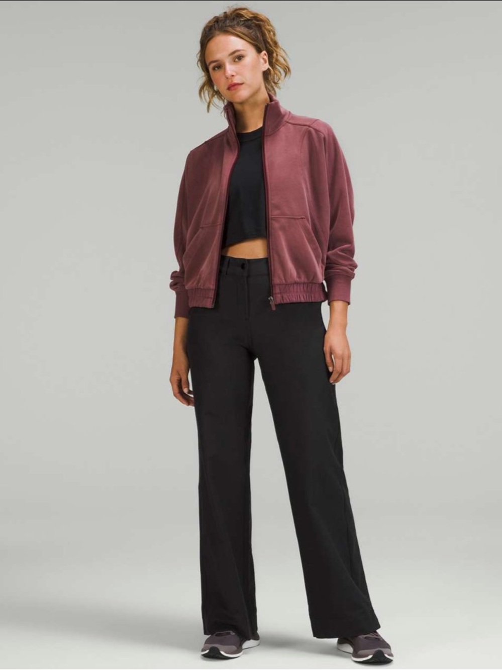 lululemon athletica Wide-Leg High-Rise Pant in Black